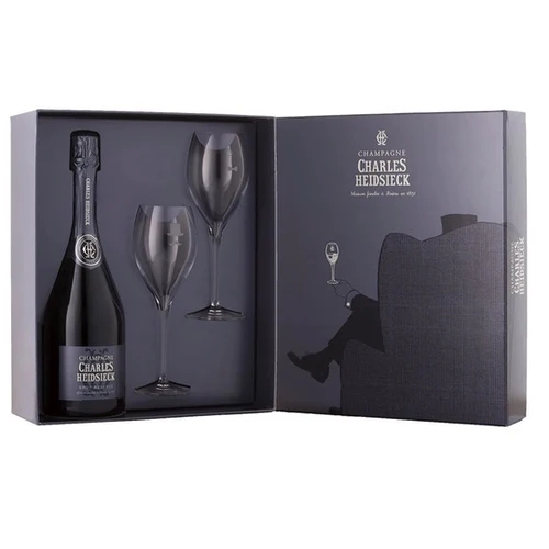 Charles Heidsieck Champagne & Glasses Gift Box