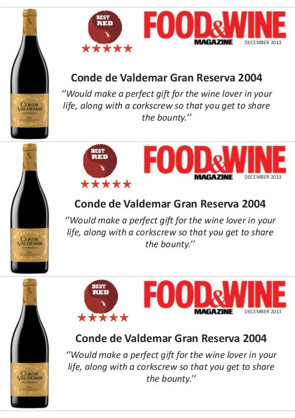 Conde de Valdemar Rioja Gran Reserva Magnum in Wooden Gift Box - Image 2