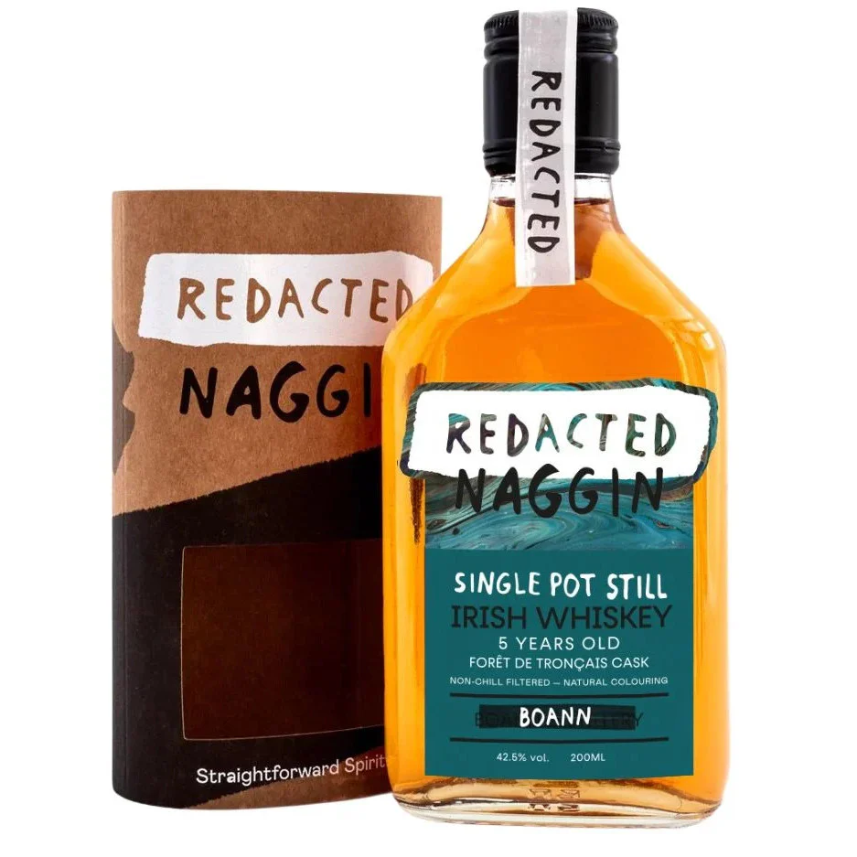 Redacted Naggin 5 Year Old Single Pot Still (Boann) 200ml